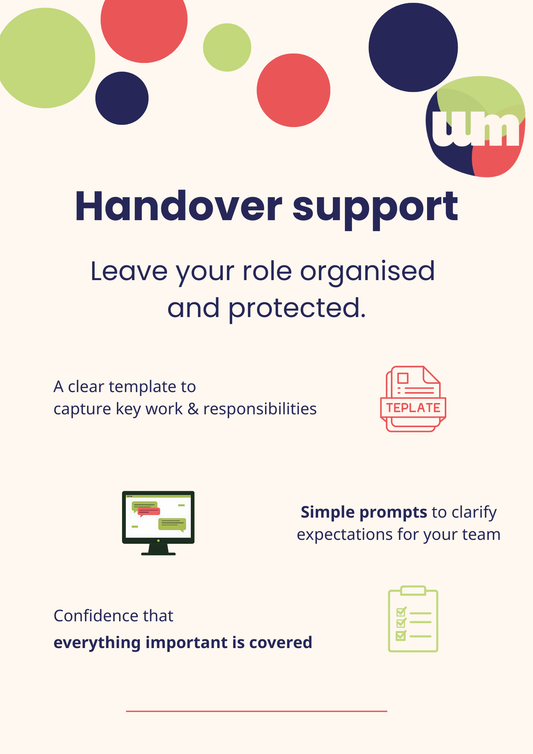 Maternity Handover Guide & Template - Standalone Tool - £5
