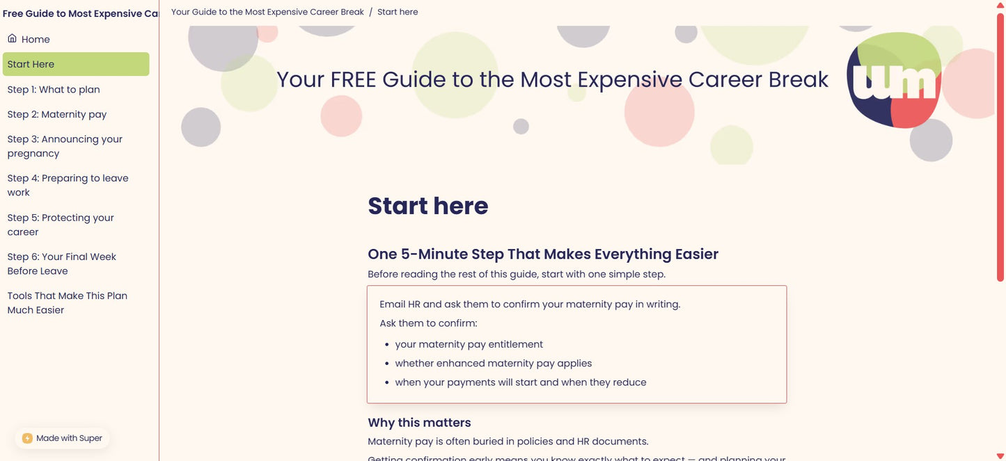 Your FREE Guide to the Most Expensive Career Break